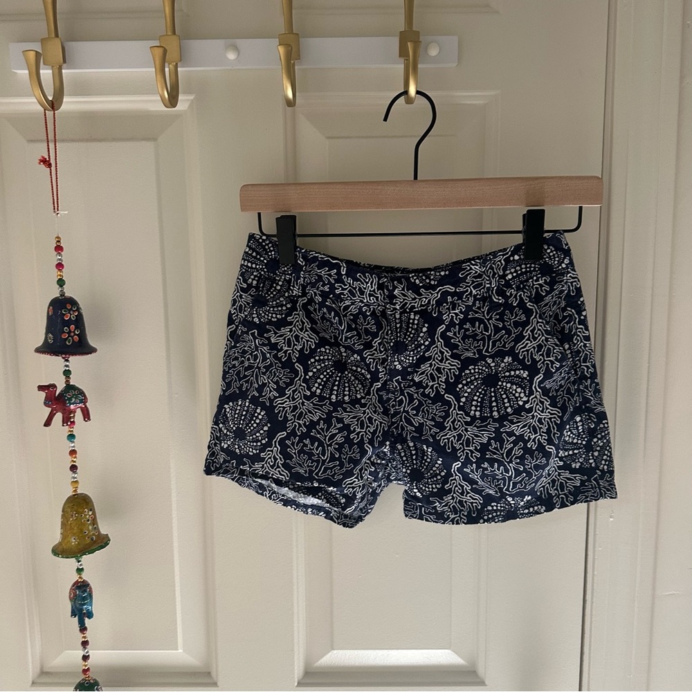 Old Navy Navy and White Coral Girl’s Shorts